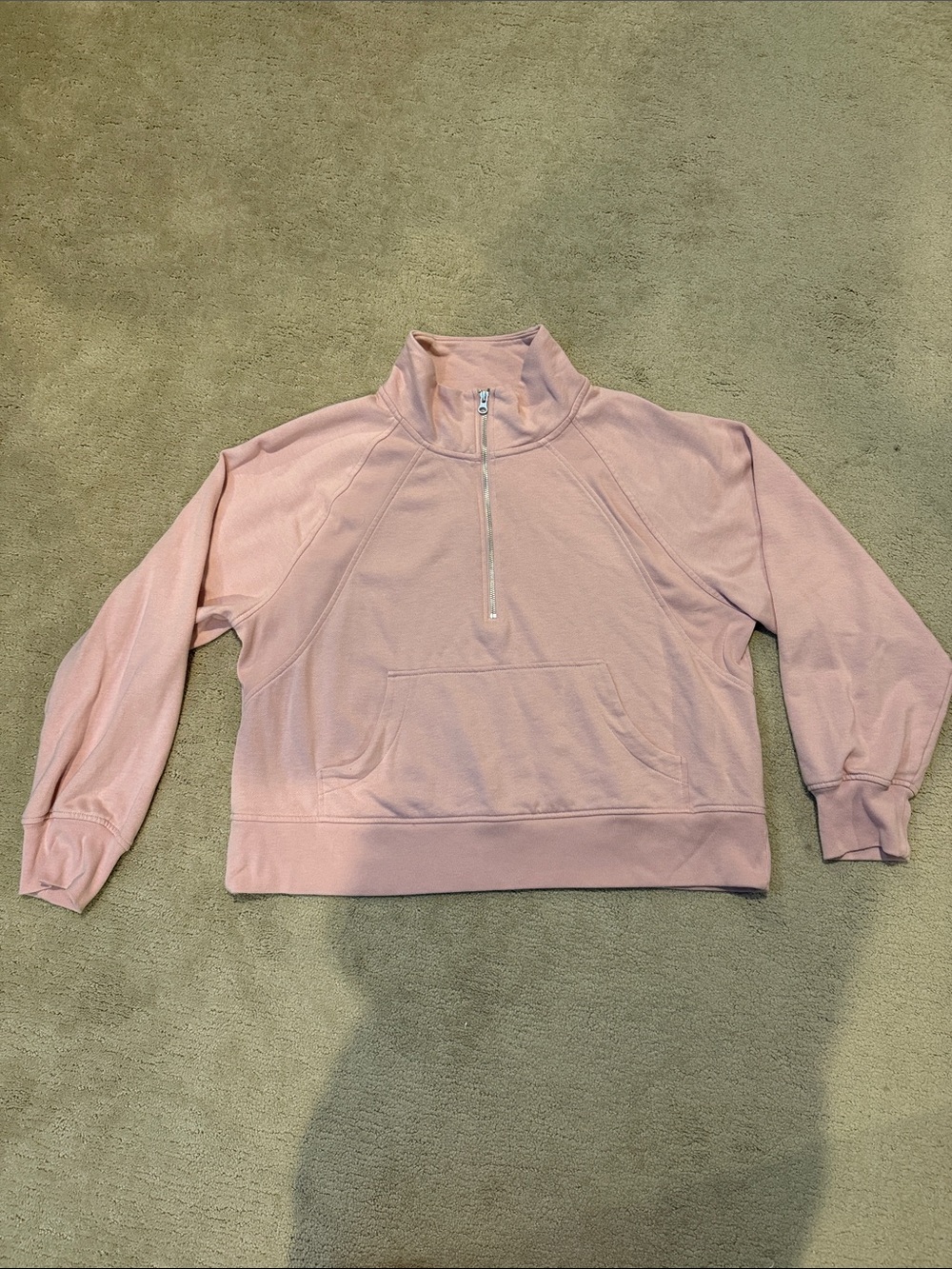 GAP Light Pink Quarter-Zip Pullover
